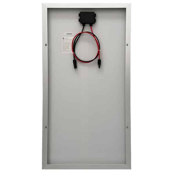 100W Curtech Monocrystalline Solar Panel Back