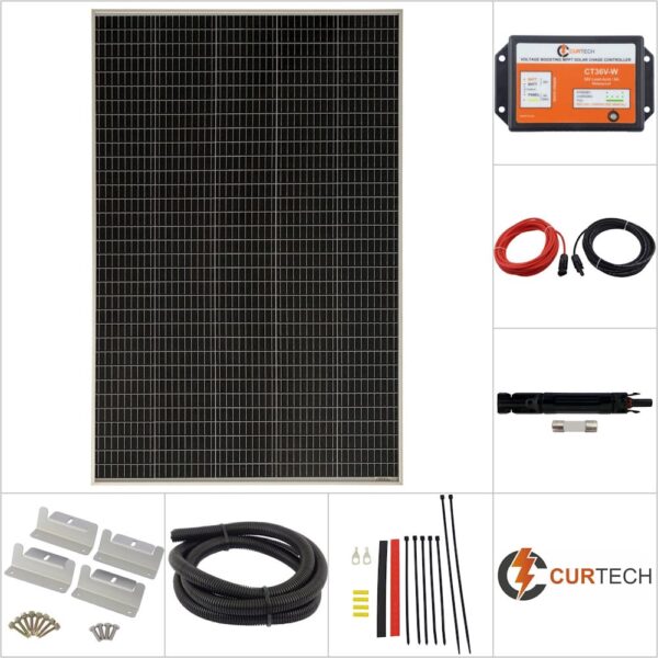 215W 36V Curtech Golf Cart Solar Charge Package