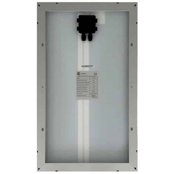 24V 30W Curtech Monocrystalline Solar Panel Back