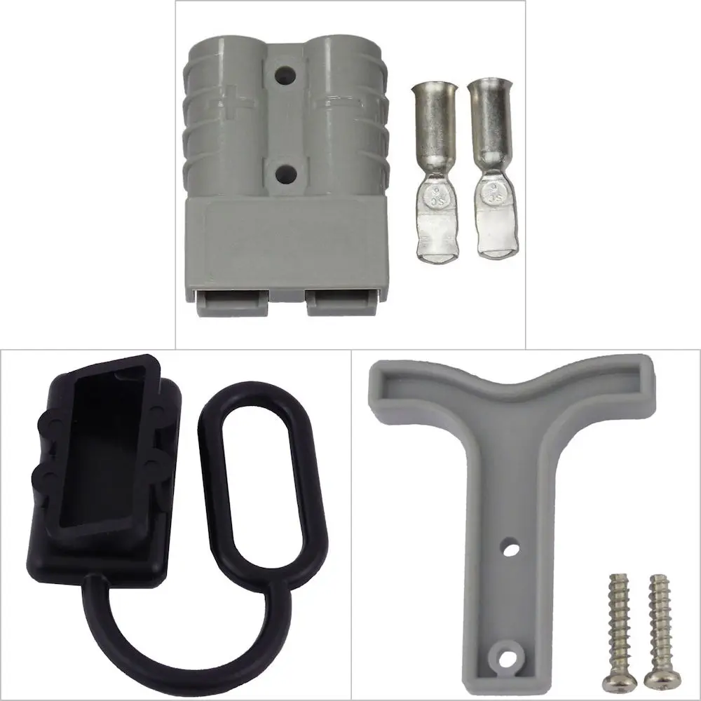 50 Amp Anderson Compatible Plug Pack Grey 50 Amp Anderson Compatible Plug Pack Grey