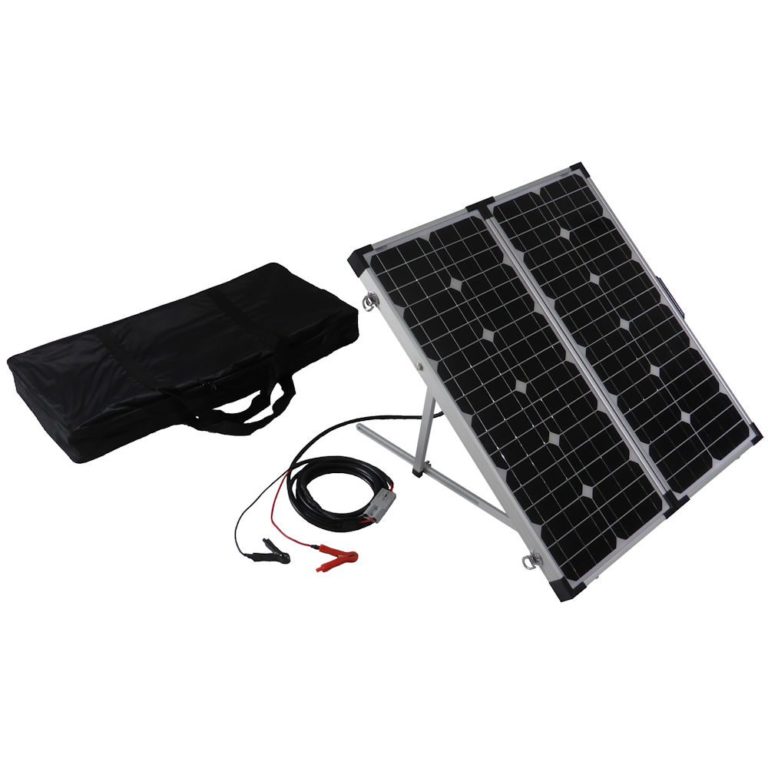 80W Monocrystalline Folding Solar Panel Kit Solar Camping Australia