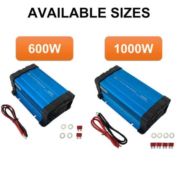 600W or 1000W Inverter Options Available
