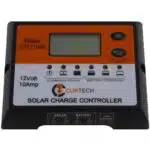 Curtech 10 Amp 12 Volt Water Resistant LCD Solar Charge Controller / Regulator