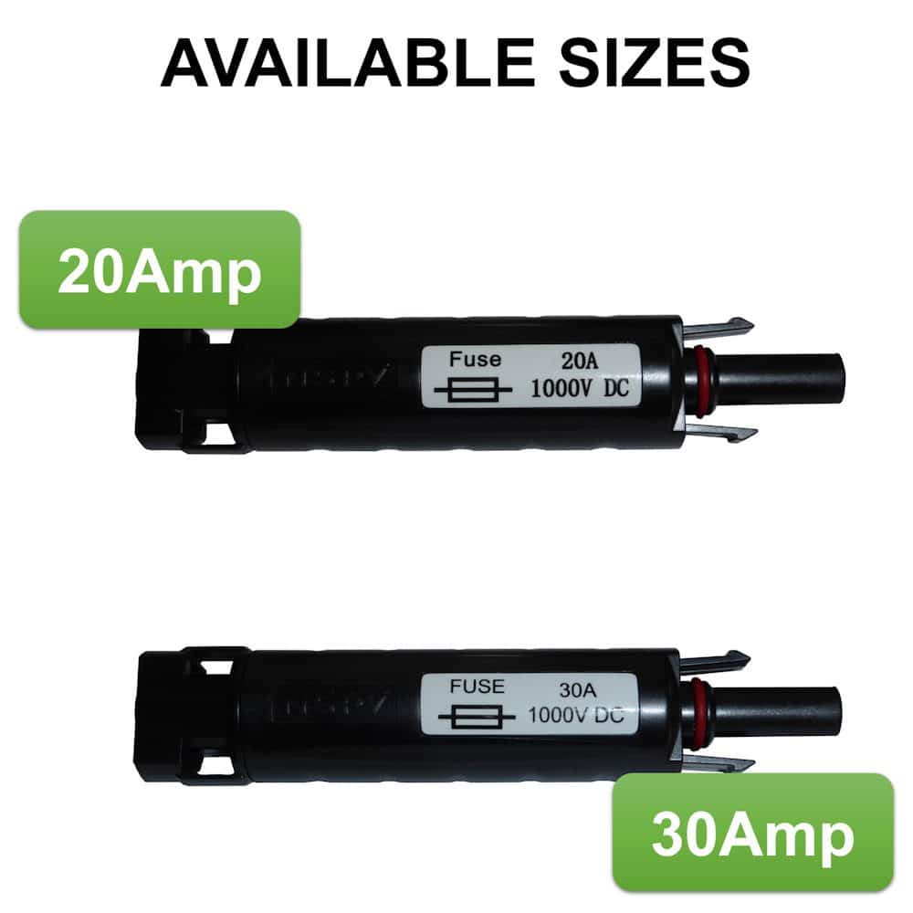 MC4 Connector with Inline Fuse Solar Camping Australia