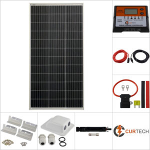 Single 100W PERC Solar Panel Aluminium Package with CT12-10A