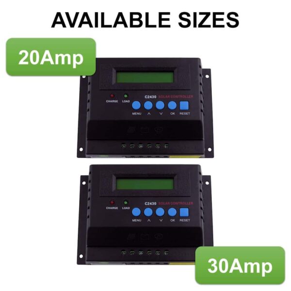 Wellsee 12 Volt / 24 Volt Solar Charge Controllers