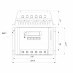 VSBN 60 Amp 12 Volt / 24 Volt Solar Charge Controller Size