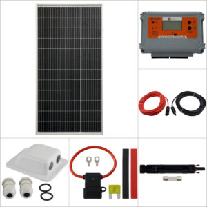 100W PERC Solar Panel Vehicle Package with CT12-107