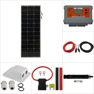 130W Curtech Solar Panel Vehicle Package with CT12-107