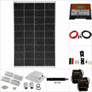 Single 140W Silver Solar Package with PWM