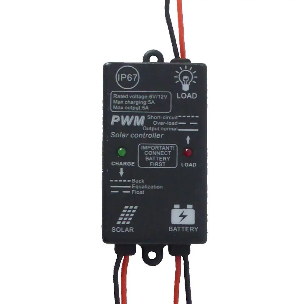 5 Amp 12 Volt Waterproof Solar Controller / Regulator 5 Amp 12 Volt Waterproof Solar Controller / Regulator