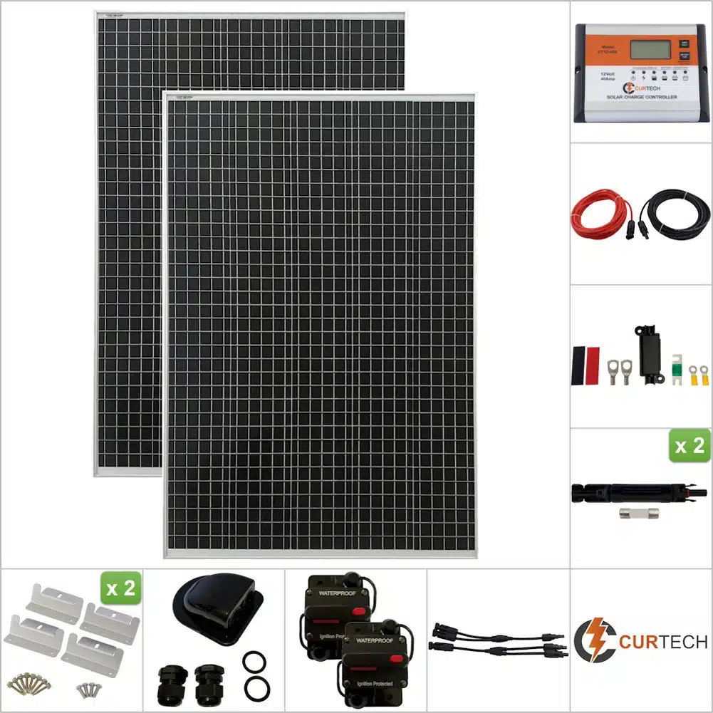 Curtech 430W Solar Panel Silver Frame Kit Curtech 430W Solar Panel Silver Frame Kit