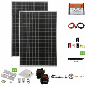 Twin 215W Silver Solar Package with PWM