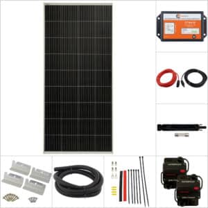 180W 36V Curtech Golf Cart PERC Solar Charge Package