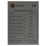 Curtech 180W Monocrystalline Solar Specifications