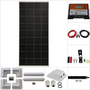 Single 180W Curtech PERC Solar Panel ABS Package with CT12-20A