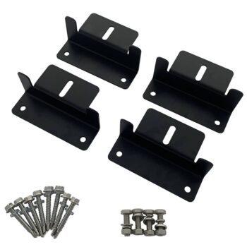 Solar Panel Mounting Bracket (Set of 4) Black
