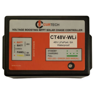 Curtech Voltage Boosting Waterproof 8A 48V MPPT LiFePo4