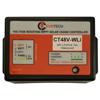 Curtech Voltage Boosting Waterproof 8A 48V MPPT LiFePo4