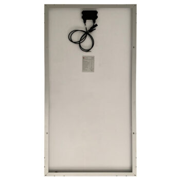 170W Curtech Monocrystalline Solar Panel Back