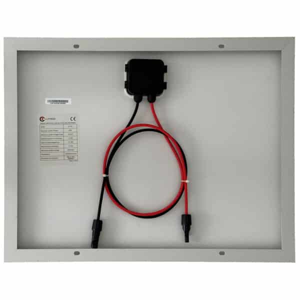 40W Curtech Monocrystalline PERC Solar Panel Back
