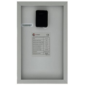 10W Curtech Solar Panel Back