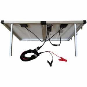 120W Monocrystalline Folding Solar Panel Kit Back