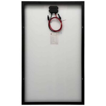 Curtech 150W Monocrystalline Solar Panel with Black Frame Back