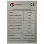 Curtech 150W Monocrystalline Solar Panel with Black Frame Specifications
